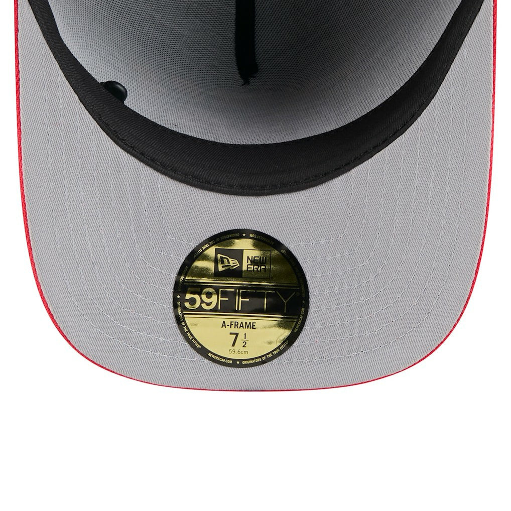 Kansas City Chiefs New Era 2025 NFL Draft On Stage A-Frame 59FIFTY Fitted Hat Black/Red | NFL