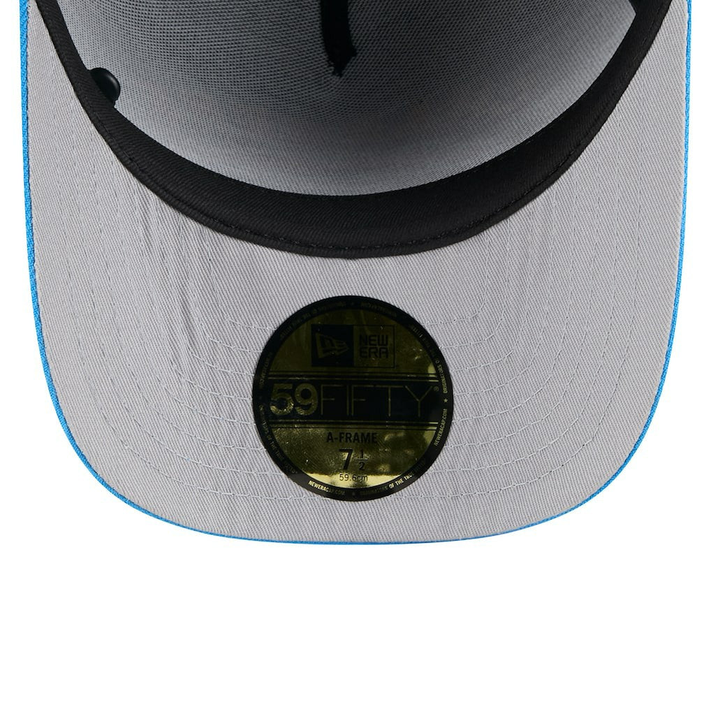 Los Angeles Chargers New Era 2025 NFL Draft On Stage A-Frame 59FIFTY Fitted Hat Black/Powder Blue | NFL