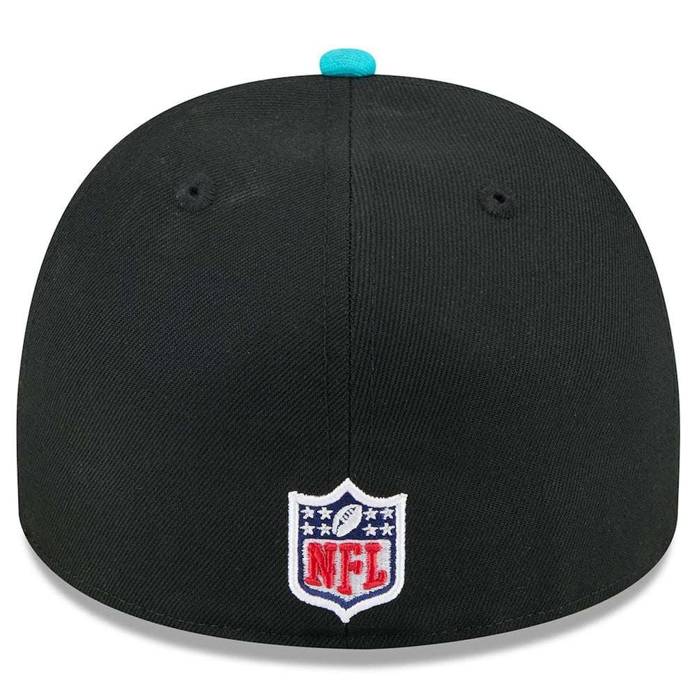 Miami Dolphins New Era 2025 NFL Draft On Stage A-Frame 59FIFTY Fitted Hat Black/Aqua | NFL