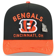 Cincinnati Bengals New Era 2025 NFL Draft On Stage A-Frame 59FIFTY Fitted Hat Black/Orange | NFL