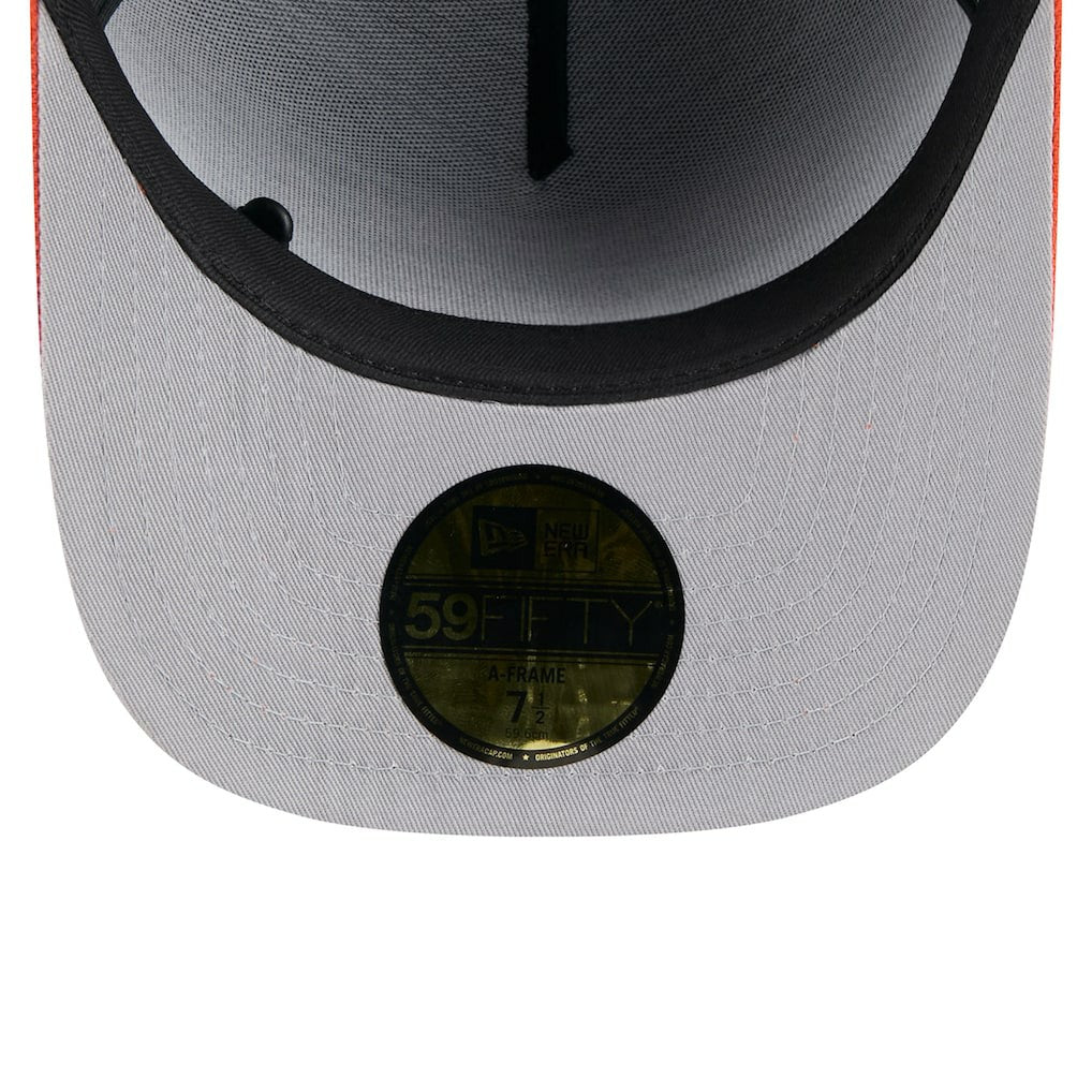 Cincinnati Bengals New Era 2025 NFL Draft On Stage A-Frame 59FIFTY Fitted Hat Black/Orange | NFL