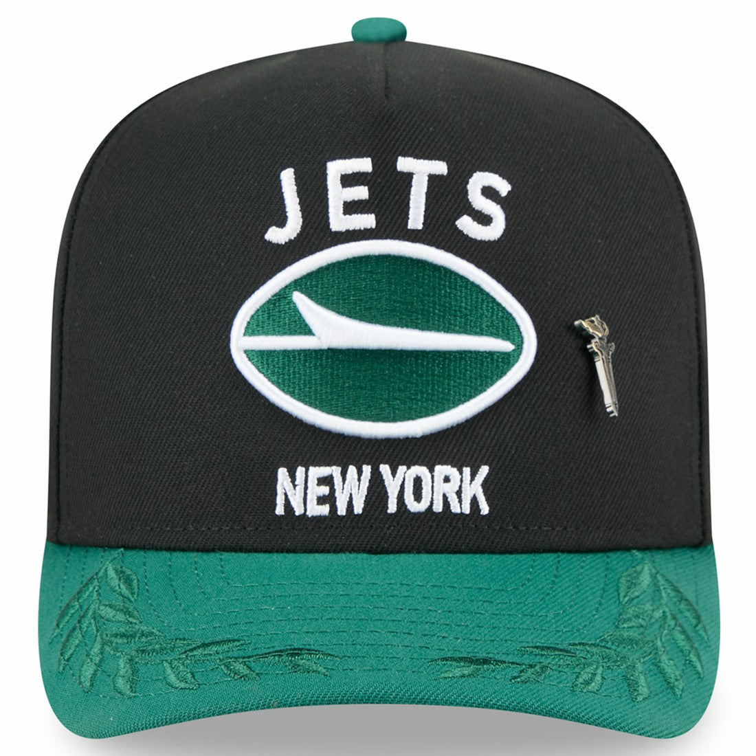 New York Jets New Era 2025 NFL Draft On Stage A-Frame 59FIFTY Fitted Hat Black/Green | NFL