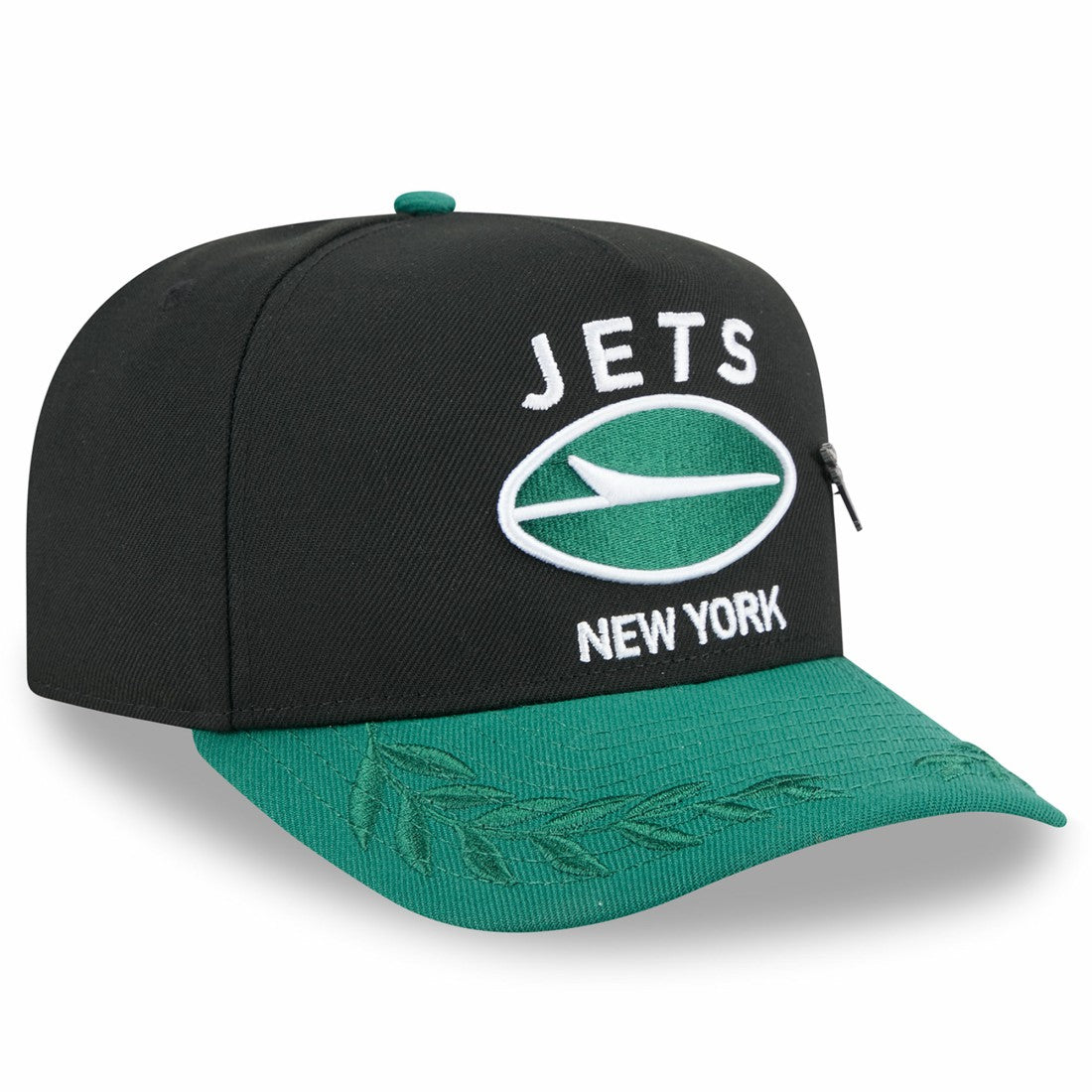 New York Jets New Era 2025 NFL Draft On Stage A-Frame 59FIFTY Fitted Hat Black/Green | NFL