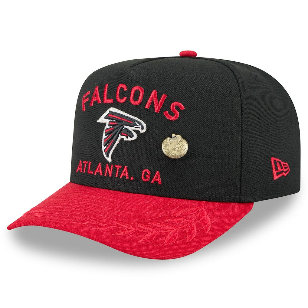 Atlanta Falcons New Era 2025 NFL Draft On Stage A-Frame 59FIFTY Fitted Hat Black/Red | NFL
