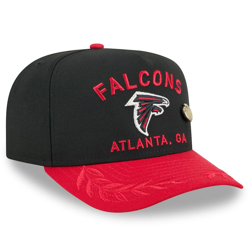 Atlanta Falcons New Era 2025 NFL Draft On Stage A-Frame 59FIFTY Fitted Hat Black/Red | NFL