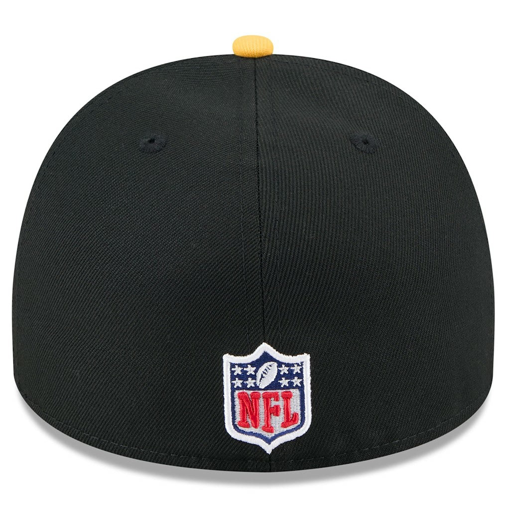 Pittsburgh Steelers New Era 2025 NFL Draft On Stage A-Frame 59FIFTY Fitted Hat Black/Gold | NFL