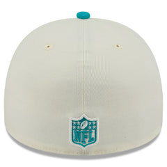 Miami Dolphins New Era 2025 NFL Draft A-Frame 59FIFTY Fitted Hat Cream/Aqua | NFL