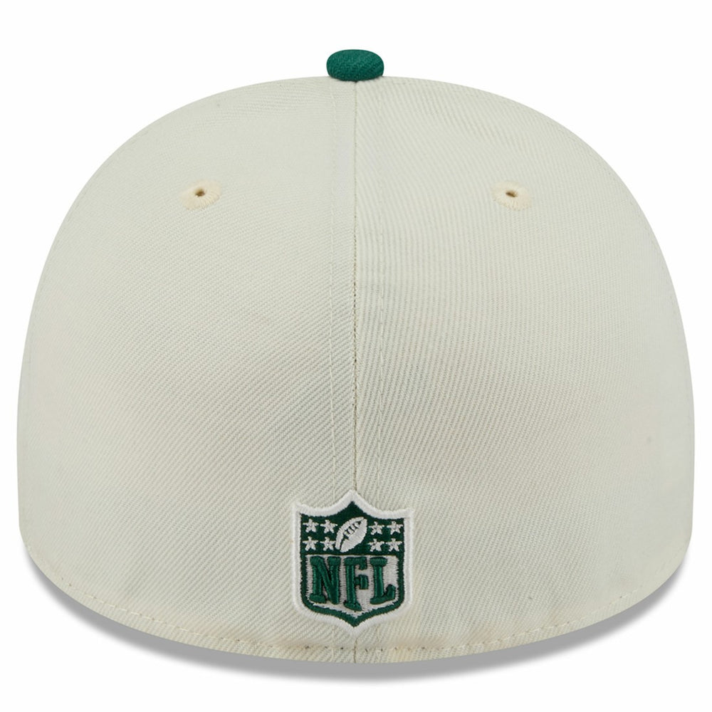 New York Jets New Era 2025 NFL Draft A-Frame 59FIFTY Fitted Hat Cream/Green | NFL