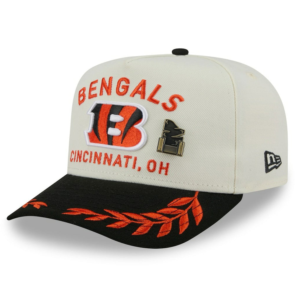 Cincinnati Bengals New Era 2025 NFL Draft A-Frame 59FIFTY Fitted Hat Cream/Black | NFL