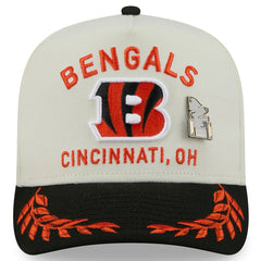 Cincinnati Bengals New Era 2025 NFL Draft A-Frame 59FIFTY Fitted Hat Cream/Black | NFL