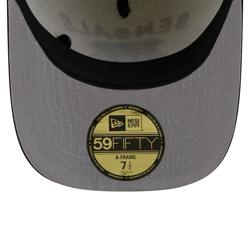 Cincinnati Bengals New Era 2025 NFL Draft A-Frame 59FIFTY Fitted Hat Cream/Black | NFL