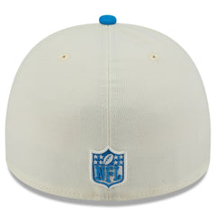 Detroit Lions New Era 2025 NFL Draft A-Frame 59FIFTY Fitted Hat Cream/Blue | NFL
