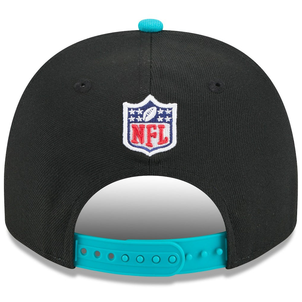 Miami Dolphins New Era 2025 NFL Draft A-Frame 9FIFTY Snapback Hat Black/Aqua | NFL