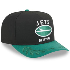 New York Jets New Era 2025 NFL Draft A-Frame 9FIFTY Snapback Hat Black/Green | NFL