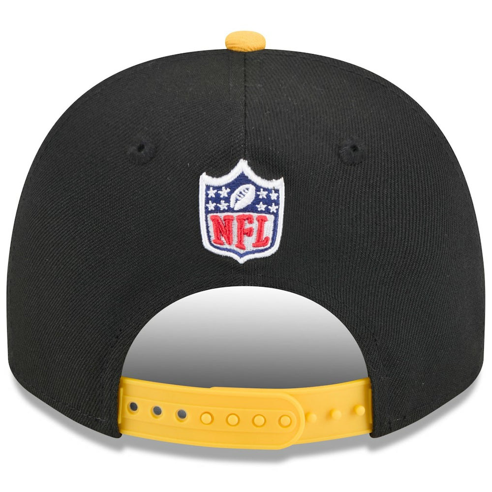 Pittsburgh Steelers New Era 2025 NFL Draft A-Frame 9FIFTY Snapback Hat Black/Gold | NFL
