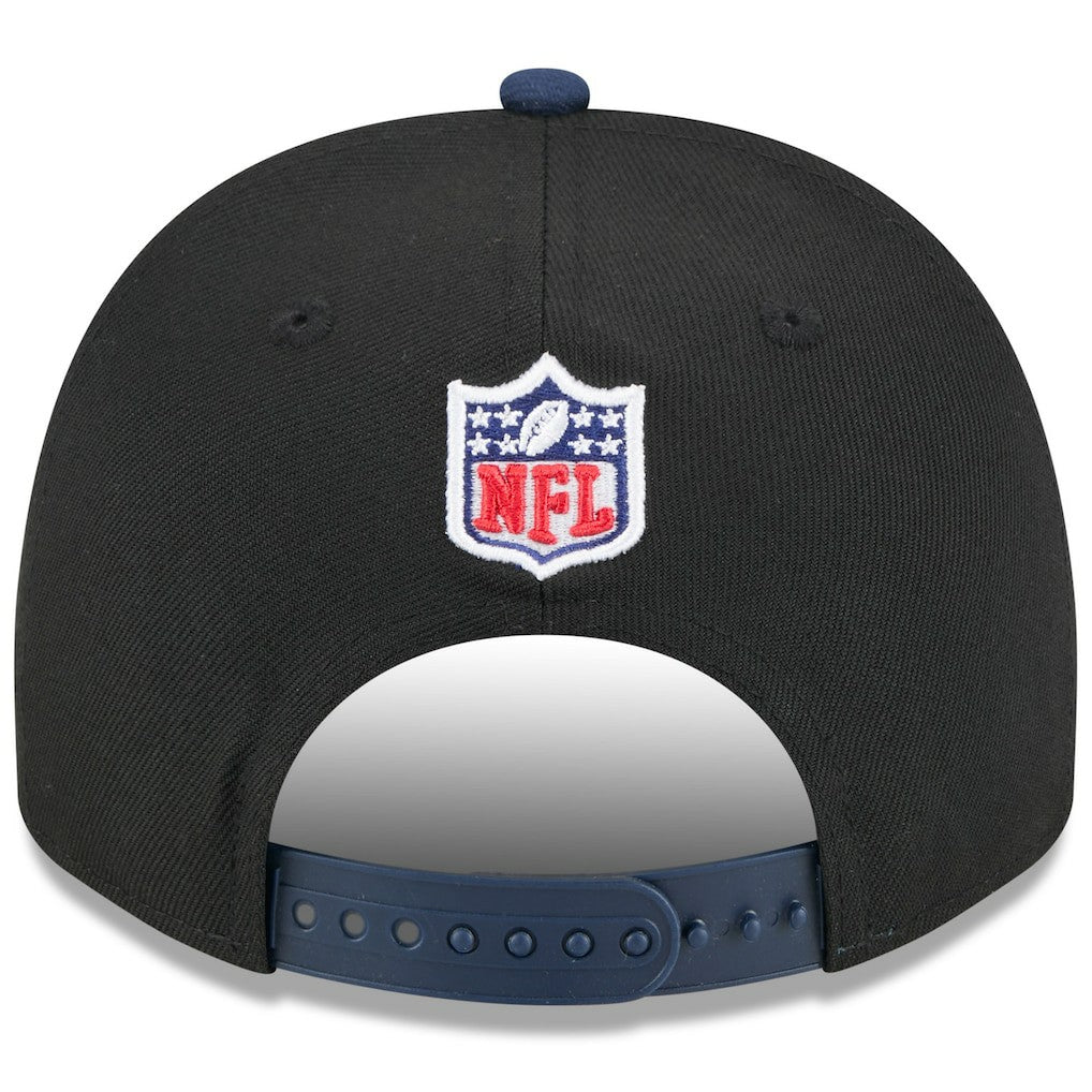Seattle Seahawks New Era 2025 NFL Draft A-Frame 9FIFTY Snapback Hat Black/College Navy | NFL