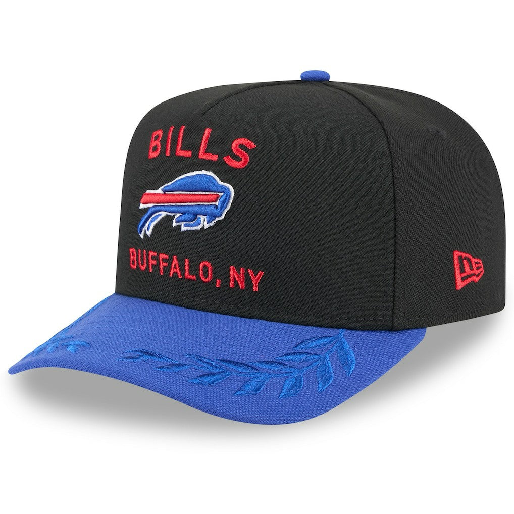 Buffalo Bills New Era 2025 NFL Draft A-Frame 9FIFTY Snapback Hat Black/Royal | NFL