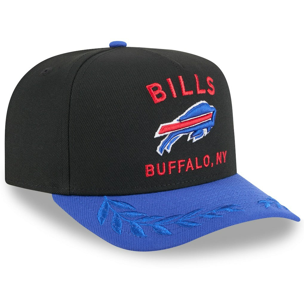 Buffalo Bills New Era 2025 NFL Draft A-Frame 9FIFTY Snapback Hat Black/Royal | NFL