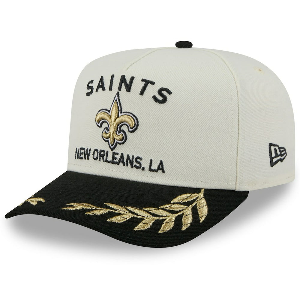 New Orleans Saints New Era 2025 NFL Draft A-Frame 9FIFTY Snapback Hat Cream/Black | NFL