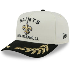 New Orleans Saints New Era 2025 NFL Draft A-Frame 9FIFTY Snapback Hat Cream/Black | NFL