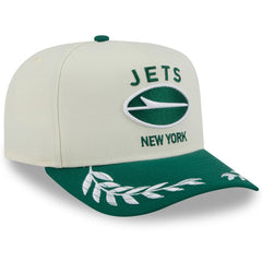 New York Jets New Era 2025 NFL Draft A-Frame 9FIFTY Snapback Hat Cream/Green | NFL