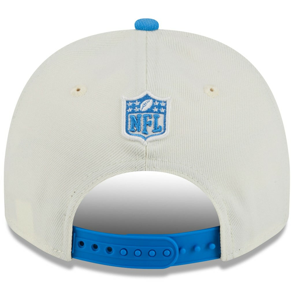 Detroit Lions New Era 2025 NFL Draft A-Frame 9FIFTY Snapback Hat Cream/Blue | NFL