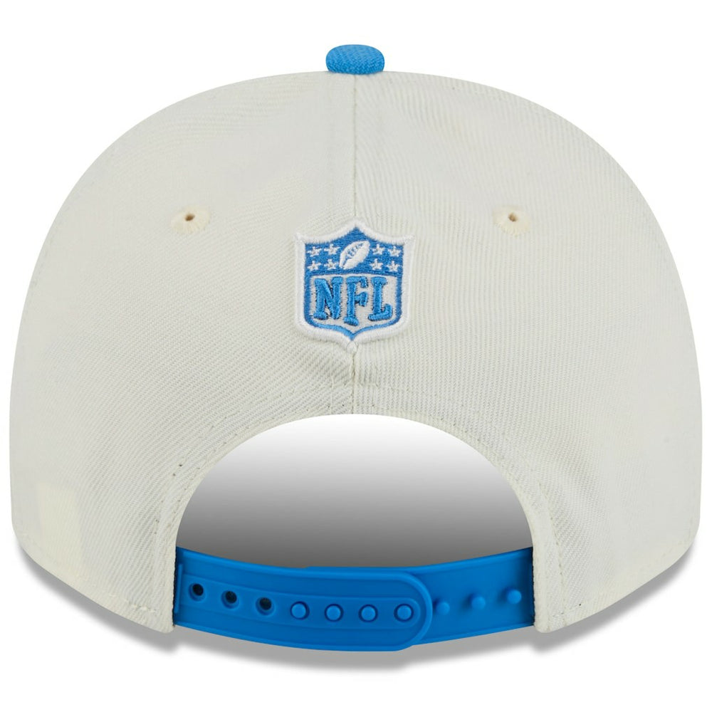 Detroit Lions New Era 2025 NFL Draft A-Frame 9FIFTY Snapback Hat Cream/Blue | NFL