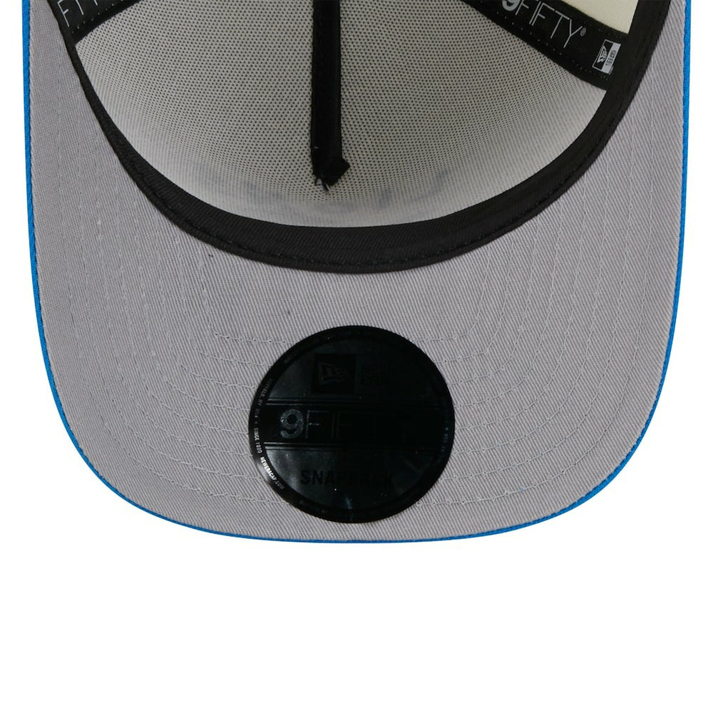 Detroit Lions New Era 2025 NFL Draft A-Frame 9FIFTY Snapback Hat Cream/Blue | NFL