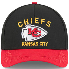 Kansas City Chiefs New Era 2025 NFL Draft 9FORTY A-Frame M-Crown Adjustable Hat Black/Red | NFL