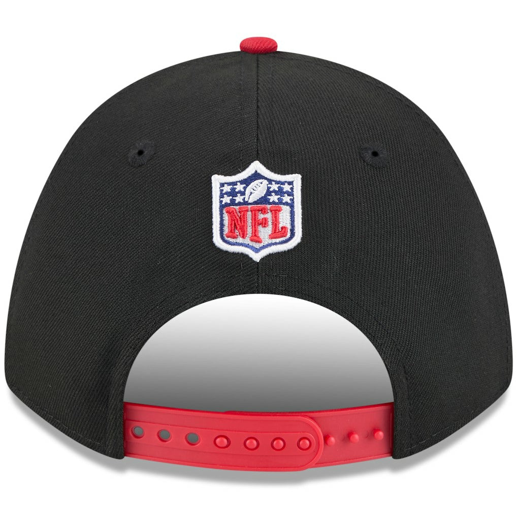 Kansas City Chiefs New Era 2025 NFL Draft 9FORTY A-Frame M-Crown Adjustable Hat Black/Red | NFL