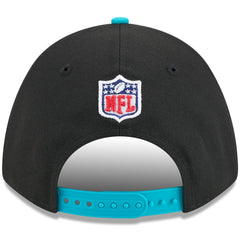 Miami Dolphins New Era 2025 NFL Draft 9FORTY A-Frame M-Crown Adjustable Hat Black/Aqua | NFL