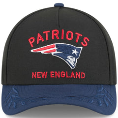 New England Patriots New Era 2025 NFL Draft 9FORTY A-Frame M-Crown Adjustable Hat Black/Navy | NFL