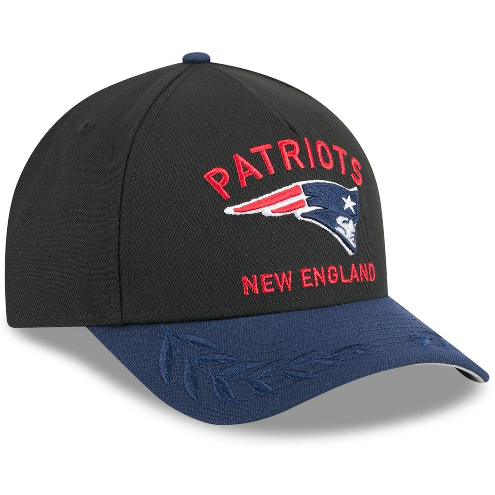 New England Patriots New Era 2025 NFL Draft 9FORTY A-Frame M-Crown Adjustable Hat Black/Navy | NFL