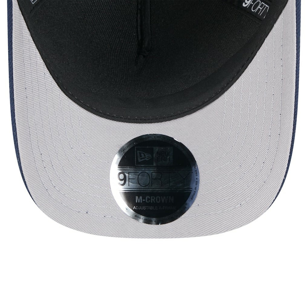 New England Patriots New Era 2025 NFL Draft 9FORTY A-Frame M-Crown Adjustable Hat Black/Navy | NFL