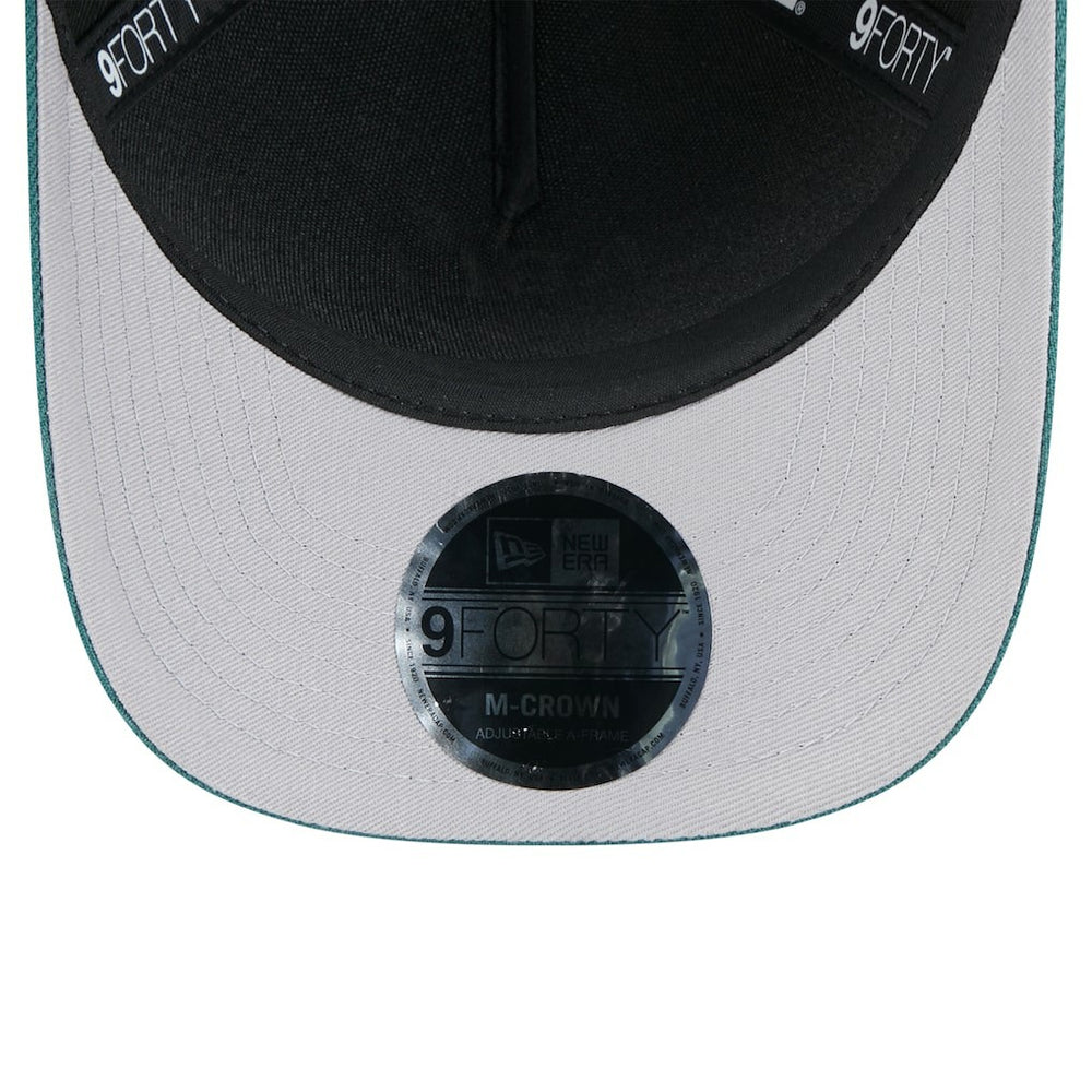 Philadelphia Eagles New Era 2025 NFL Draft 9FORTY A-Frame M-Crown Adjustable Hat Black/Midnight Green | NFL