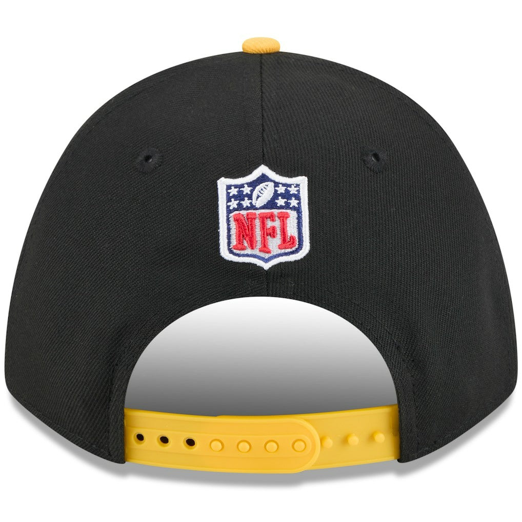 Pittsburgh Steelers New Era 2025 NFL Draft 9FORTY A-Frame M-Crown Adjustable Hat Black/Gold | NFL