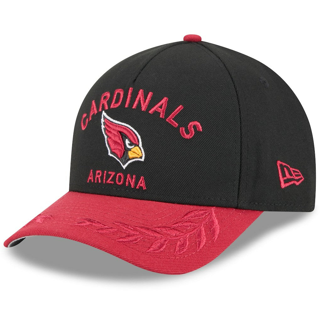 Arizona Cardinals New Era 2025 NFL Draft 9FORTY A-Frame M-Crown Adjustable Hat Black/Cardinal | NFL