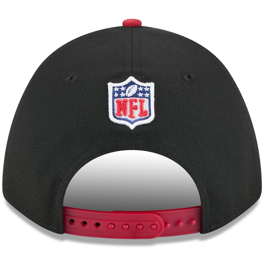 Arizona Cardinals New Era 2025 NFL Draft 9FORTY A-Frame M-Crown Adjustable Hat Black/Cardinal | NFL