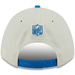 Detroit Lions New Era 2025 NFL Draft 9FORTY A-Frame M-Crown Adjustable Hat Cream/Blue | NFL