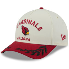 Arizona Cardinals New Era 2025 NFL Draft 9FORTY A-Frame M-Crown Adjustable Hat Cream/Cardinal | NFL