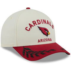 Arizona Cardinals New Era 2025 NFL Draft 9FORTY A-Frame M-Crown Adjustable Hat Cream/Cardinal | NFL
