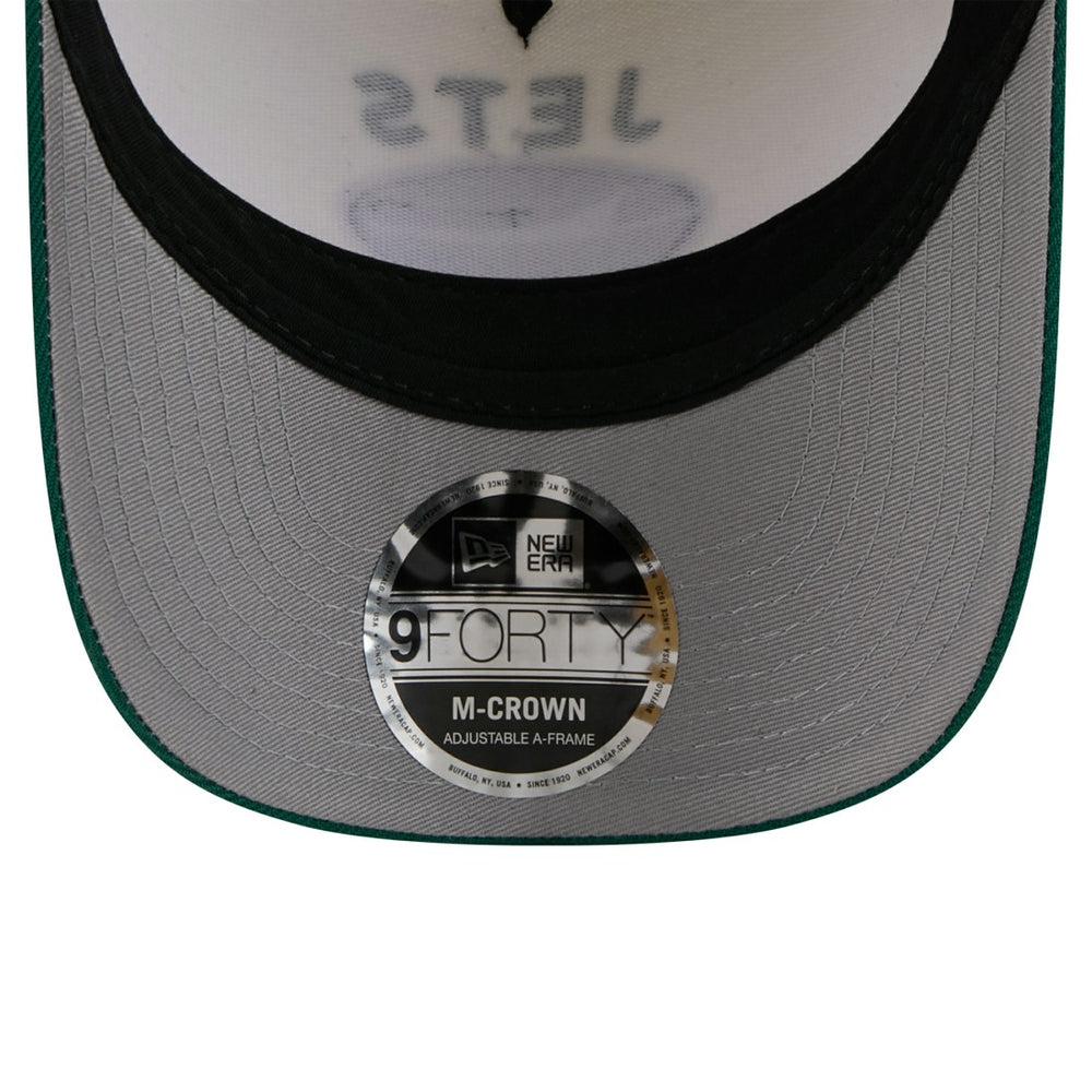 New York Jets New Era 2025 NFL Draft 9FORTY A-Frame M-Crown Adjustable Hat Cream/Green | NFL