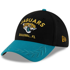Jacksonville Jaguars New Era 2025 NFL Draft 39THIRTY Flex Hat Black/Teal | NFL