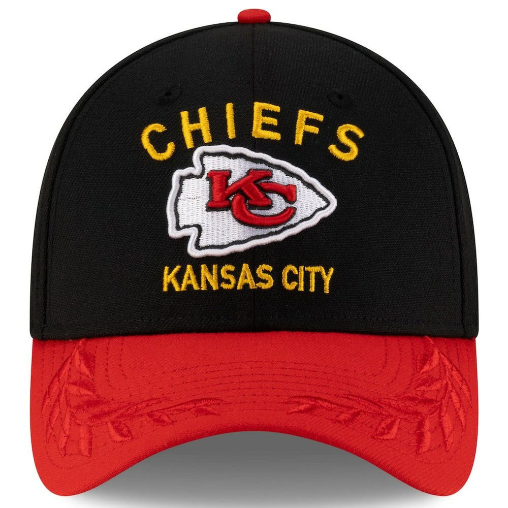 Kansas City Chiefs New Era 2025 NFL Draft 39THIRTY Flex Hat Black/Red | NFL