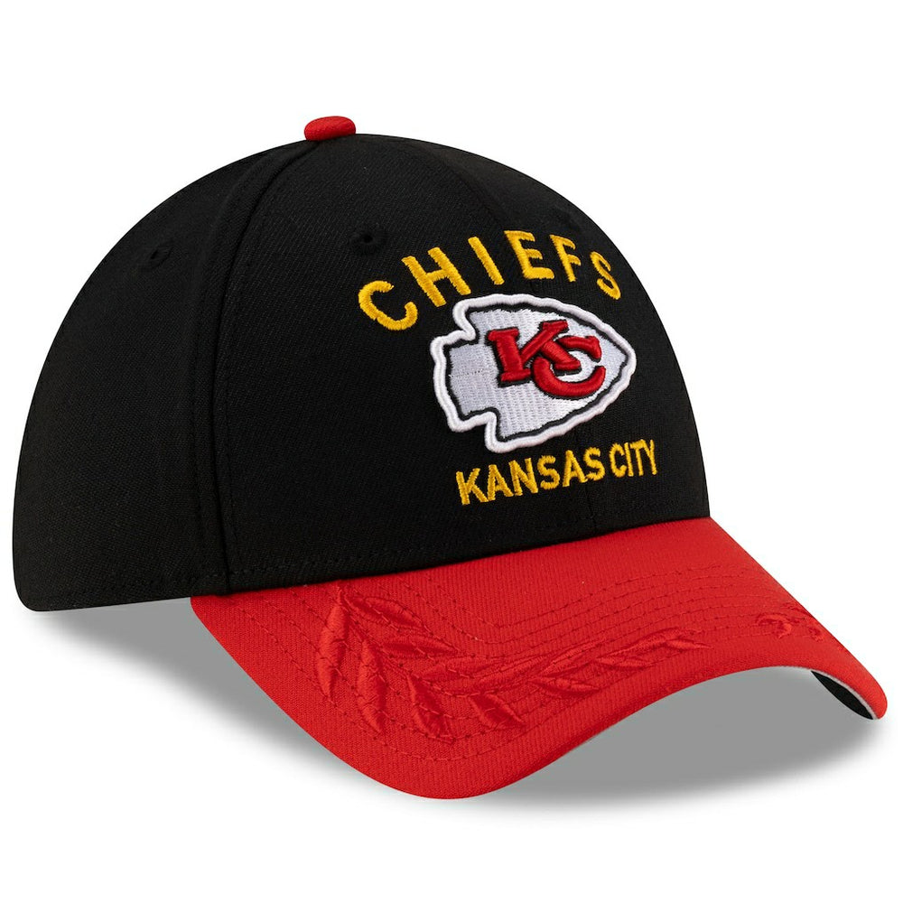 Kansas City Chiefs New Era 2025 NFL Draft 39THIRTY Flex Hat Black/Red | NFL