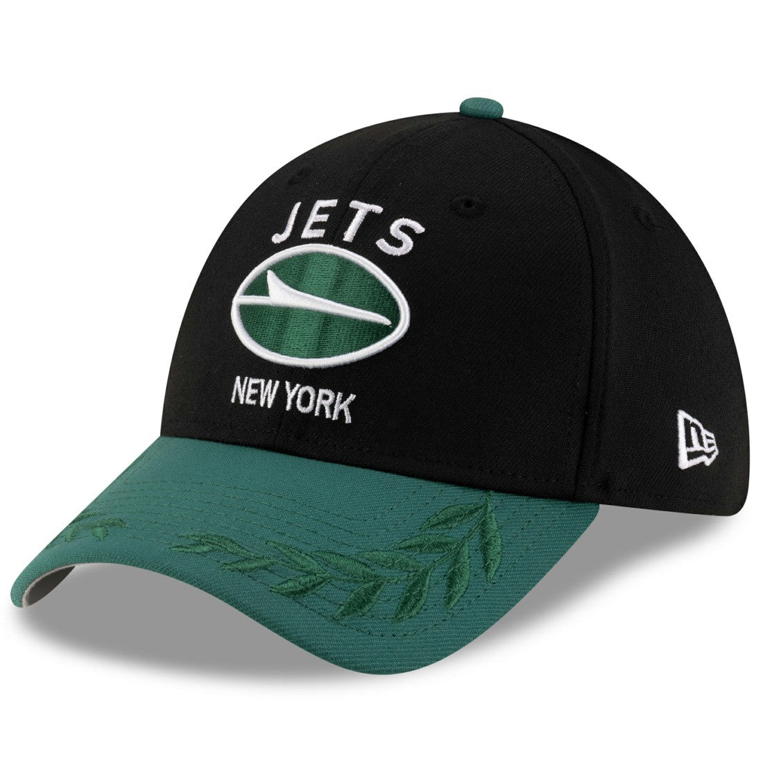 New York Jets New Era 2025 NFL Draft 39THIRTY Flex Hat Black/Green | NFL