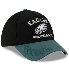 Philadelphia Eagles New Era 2025 NFL Draft 39THIRTY Flex Hat Black/Midnight Green | NFL