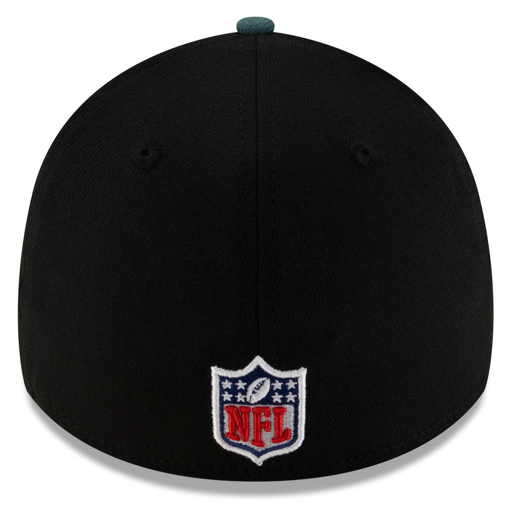 Philadelphia Eagles New Era 2025 NFL Draft 39THIRTY Flex Hat Black/Midnight Green | NFL