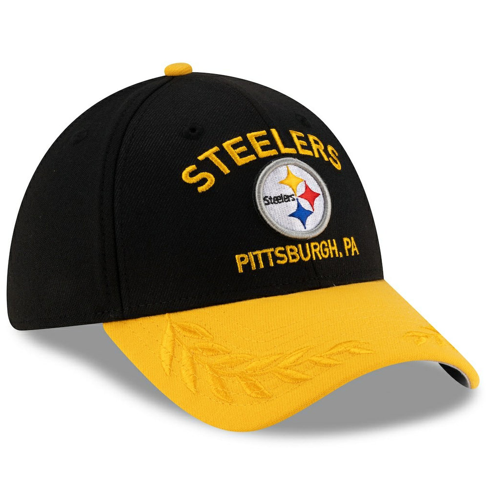 Pittsburgh Steelers New Era 2025 NFL Draft 39THIRTY Flex Hat Black/Gold | NFL