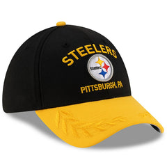 Pittsburgh Steelers New Era 2025 NFL Draft 39THIRTY Flex Hat Black/Gold | NFL